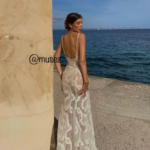 Zara LONG SLIP DRESS - Picture 8 of 17